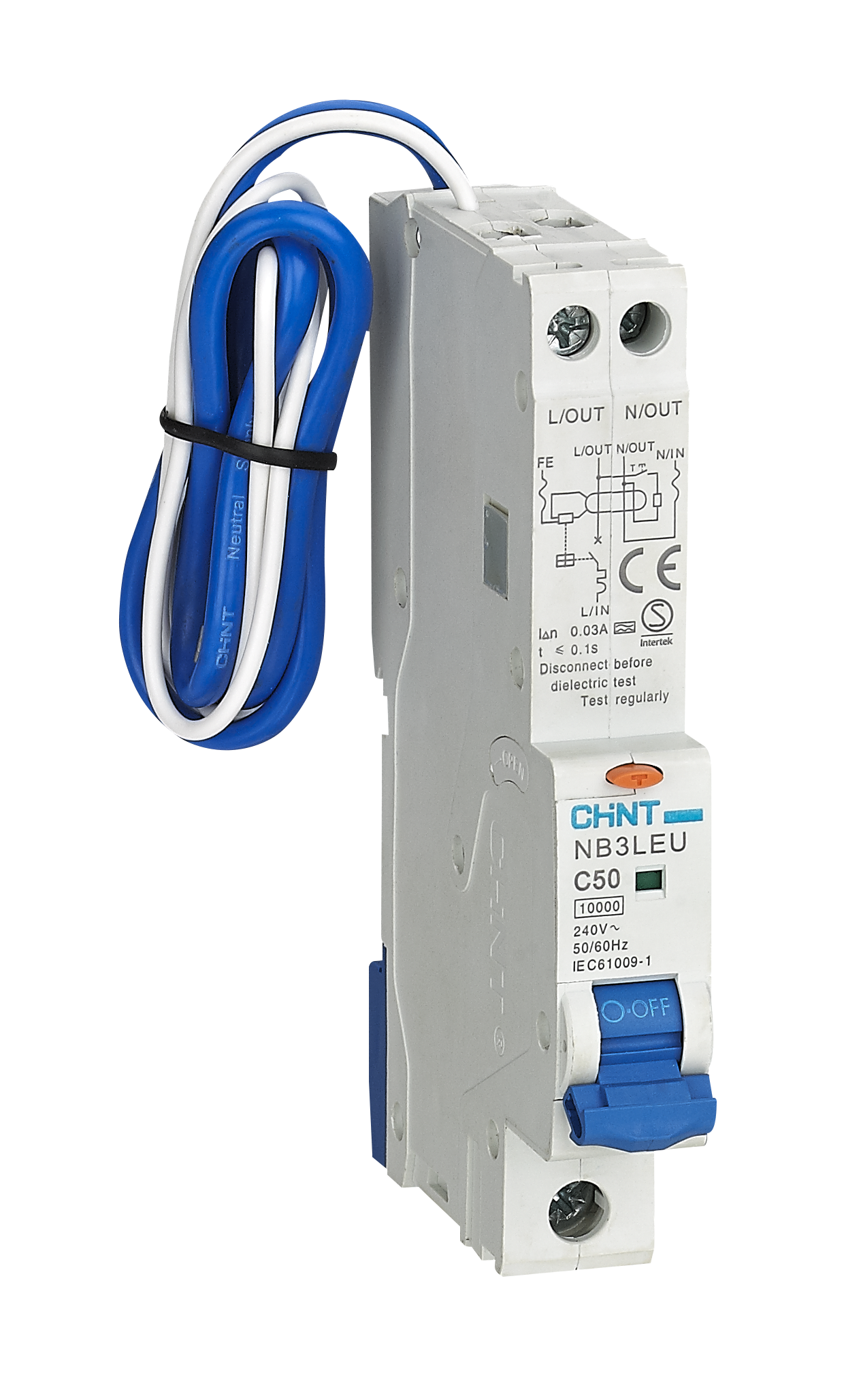 NB3LEU Residual Current Operated Circuit Breaker with Over-current Protection(Electronic)